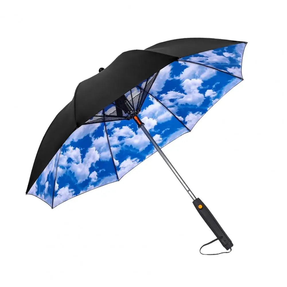 ChillBrella™ 3-in-1 UV-Blocking Fan & Mist Umbrella – Stay Cool Anywhere