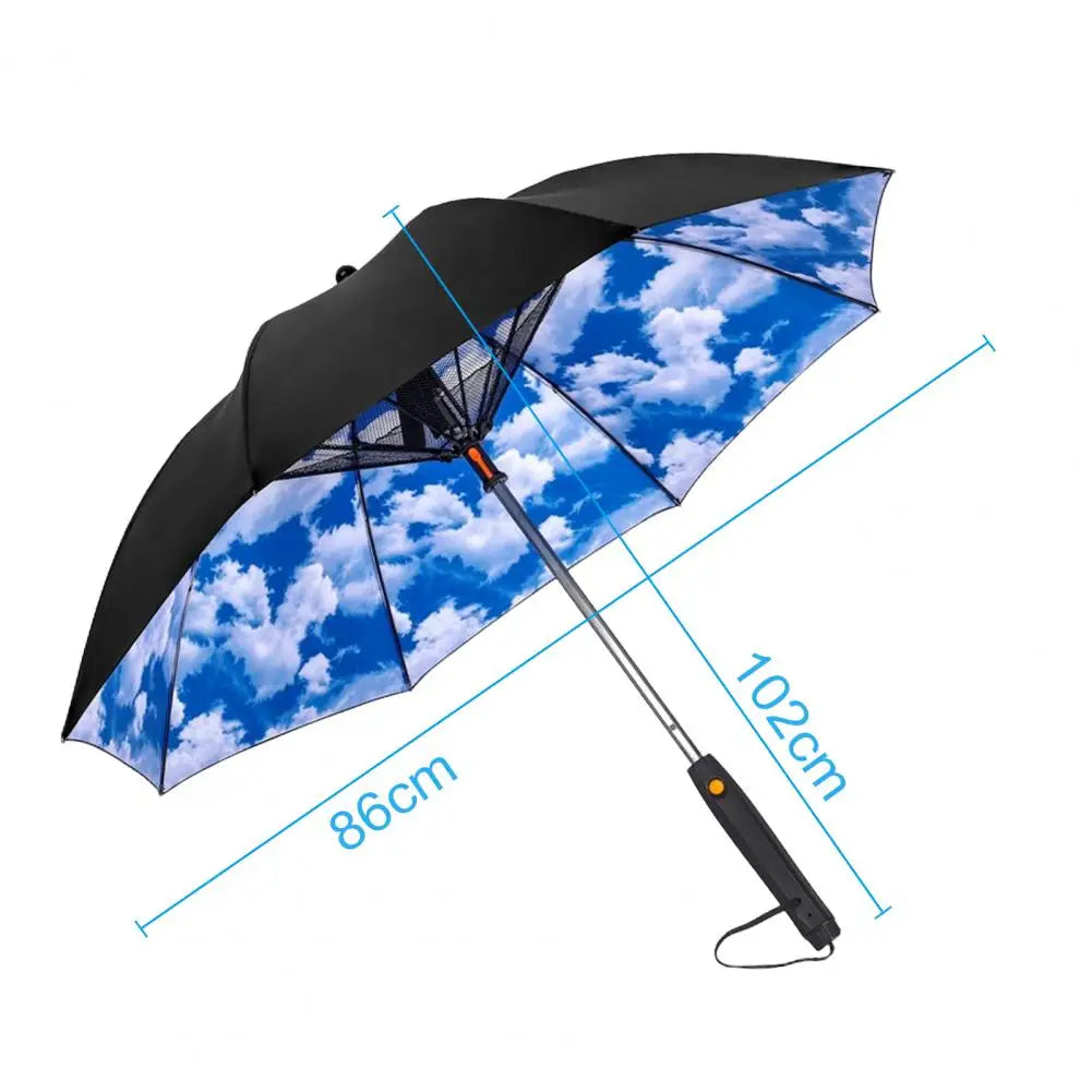 ChillBrella™ 3-in-1 UV-Blocking Fan & Mist Umbrella – Stay Cool Anywhere